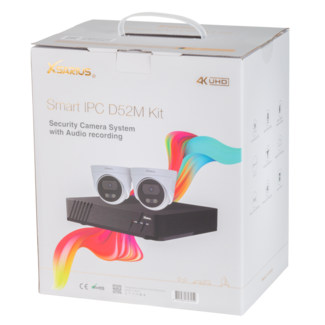 Xsarius Smart IPC D52M Kit met 2 IP Camera's – Geavanceerd Beveiligingscamera Systeem met Audio-opname