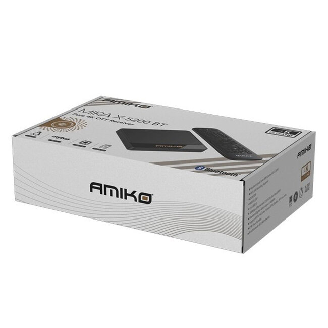 Amiko Mira X‑5200 BT – Linux TV mediastreamer – Bluetooth Editie