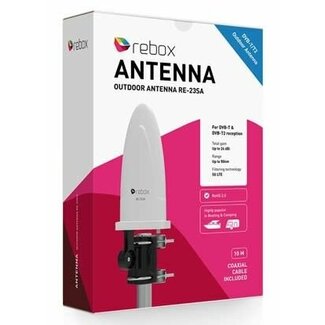 Rebox Rebox RE-23SA DVB-T2 buitenantenne 24dBi Sharkfin