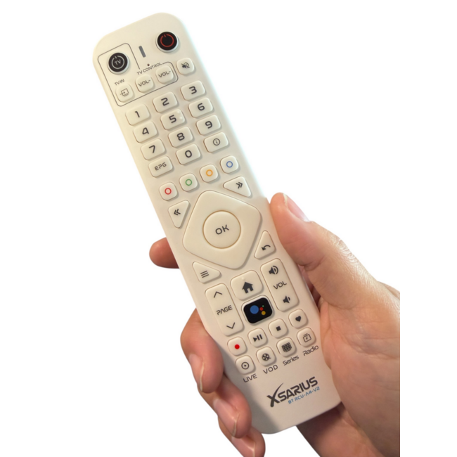 Xsarius BT RCU-A4-V2 Advanced IR & Bluetooth Afstandsbediening met backlight wit