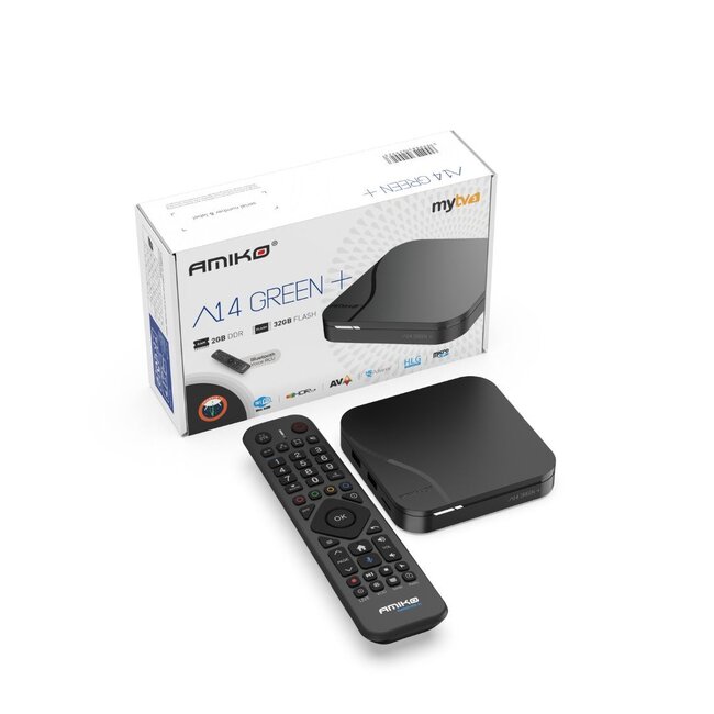 Amiko A14 Green+ Streaming Box 4K UHD
