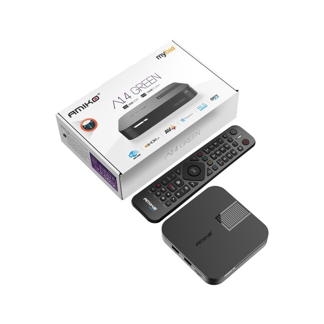 Amiko A14 Green Streaming Box 4K UHD