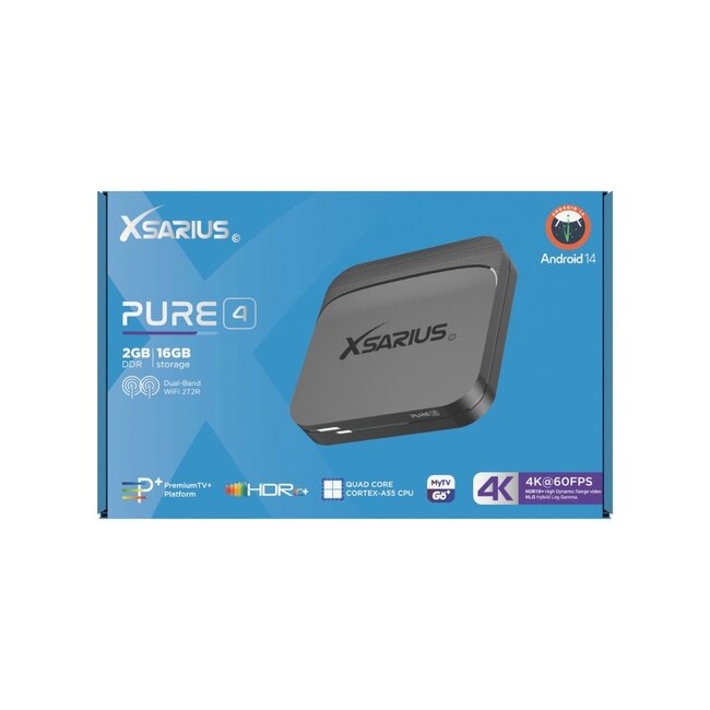 Xsarius Pure 4 Streaming Box 4K UHD