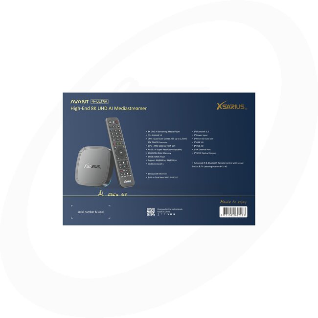 Xsarius Avant 4+ Ultra High-End 8K UHD AI Mediastreamer
