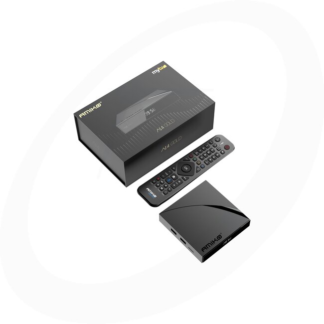 Amiko A14 Gold 4K Android OTT Media Streamer