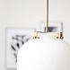House Doctor Ball hanglamp wit glas House Doctor Ball hanglamp wit glas