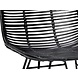 Hubsch Studio rotan stoel zwart Hubsch Studio rotan stoel zwart