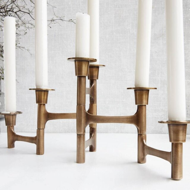 House Doctor Move brass candlestand