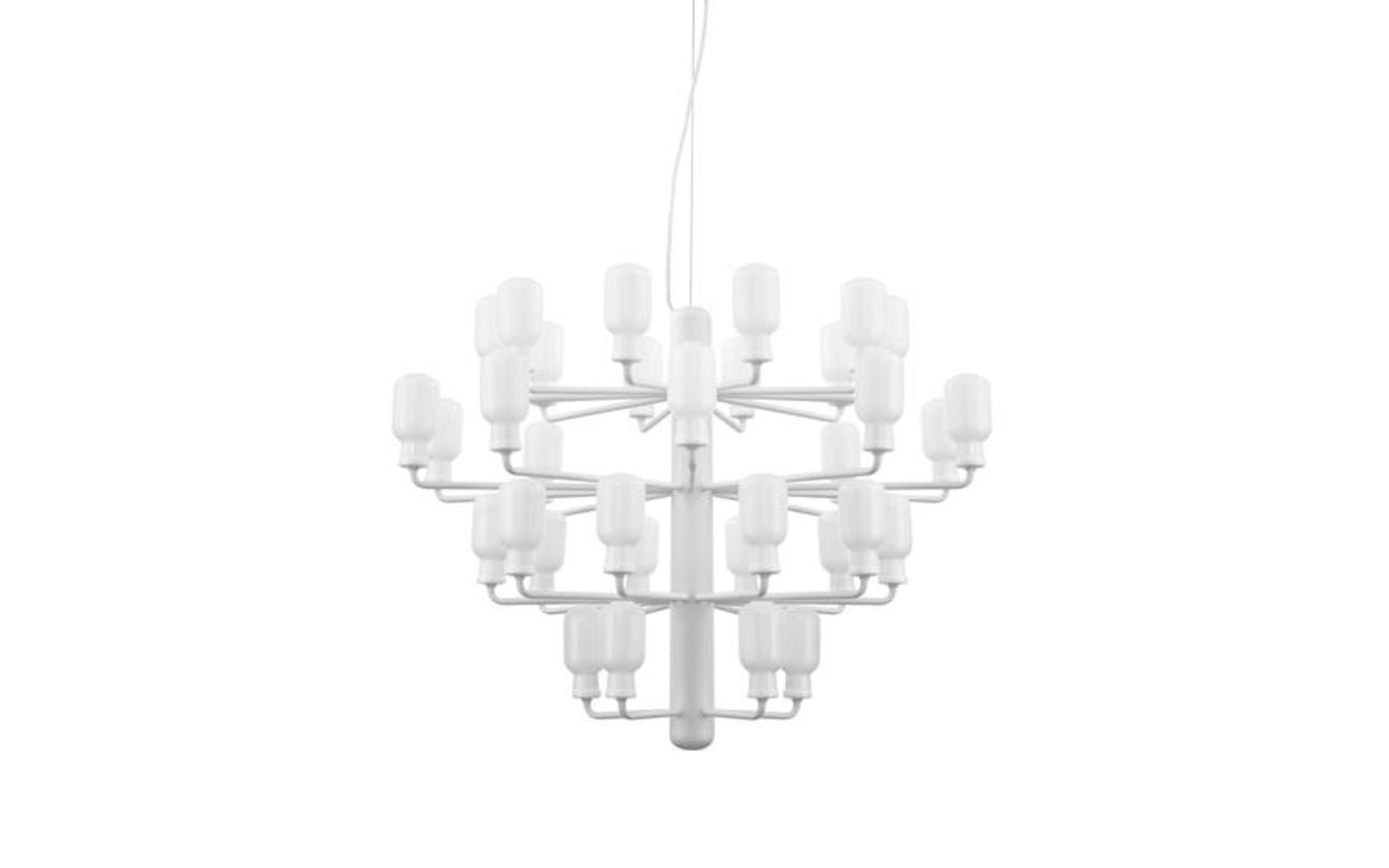Normann Copenhagen AMP lysekrone Stor vedhæng lys hvid