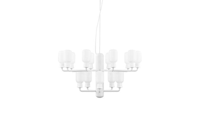 Normann Copenhagen AMP Chandelier Small hanging lamp white Normann Copenhagen AMP Chandelier Small hanging lamp white