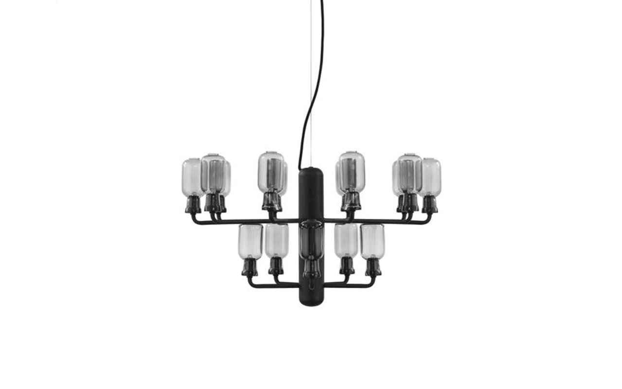 Normann Copenhagen AMP Chandelier Small hanglamp zwart Normann Copenhagen AMP Chandelier Small hanglamp zwart