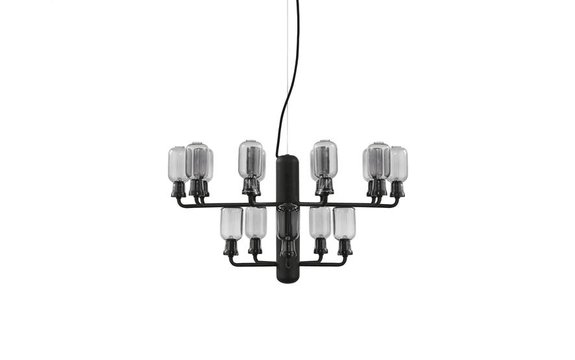 Normann Copenhagen Amp Chandelier Small Lamp Black Living And Co Normann Copenhagen Amp Chandelier Small, Small White Chandelier Uk
