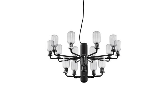 Normann Copenhagen AMP lysekrone Lille lampe sort