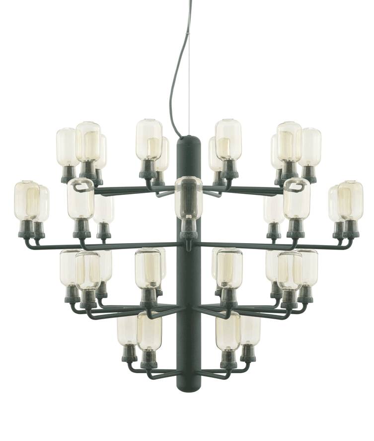 Normann Copenhagen AMP Kronleuchter Große Pendelleuchte grün
