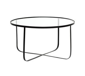 Bloomingville Table basse en verre noir Harper Bloomingville Table basse en verre noir Harper