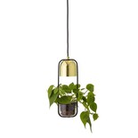 Bloomingville LED anheng lys gull finish glass
