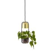 Bloomingville Hanging lamp gold look LED glass Bloomingville Hanging lamp gold look LED glass
