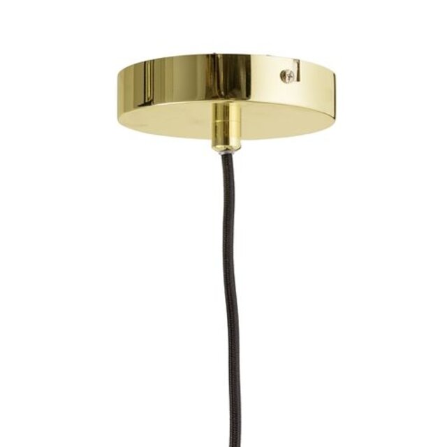 Bloomingville Hanglamp gold finish LED glas Bloomingville Hanglamp gold finish LED glas