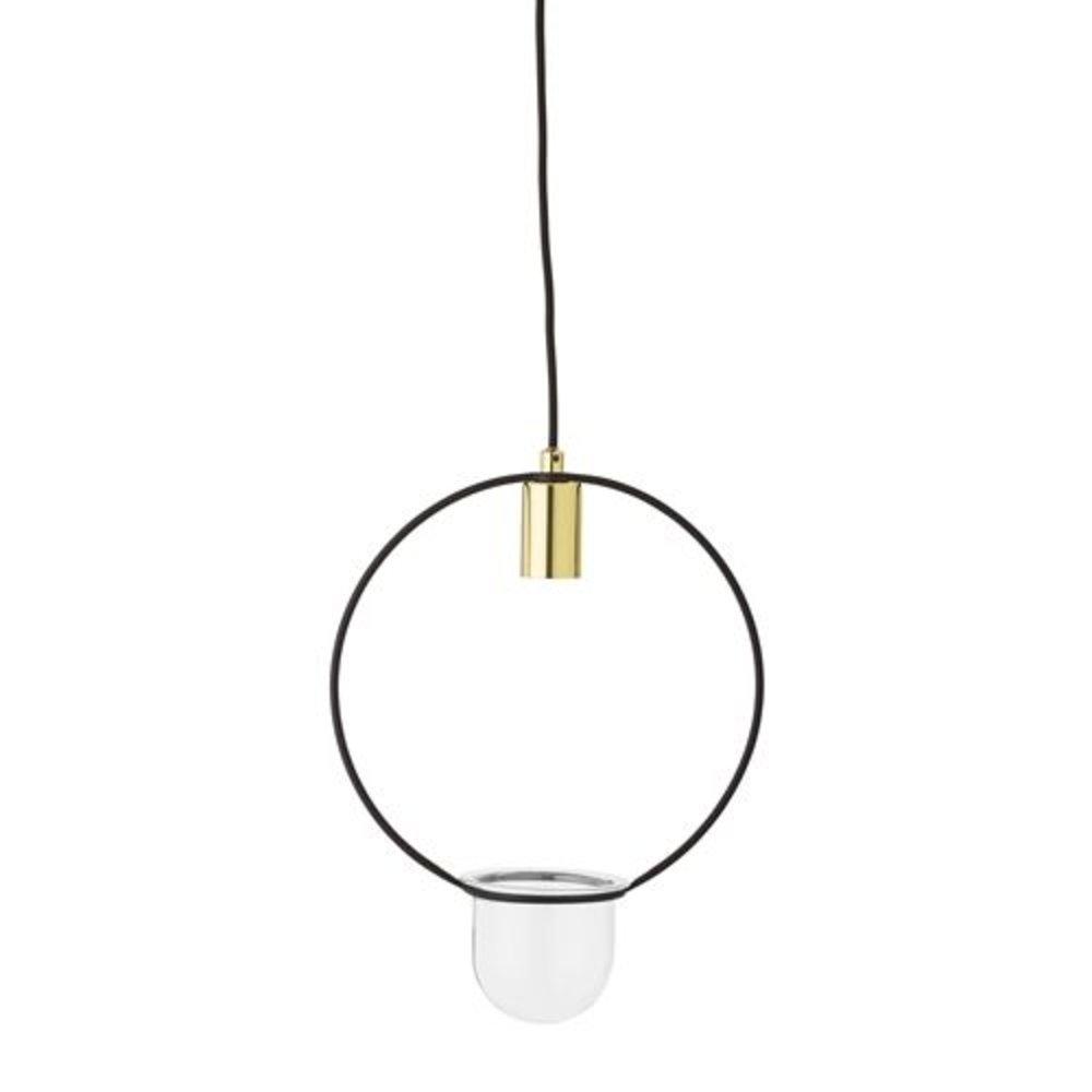 Bloomingville Hanglamp gold finish glas Bloomingville Hanglamp gold finish glas