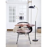 Bloomingville Floor lamp black metal with gold look details