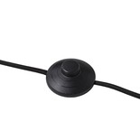 Bloomingville Floor lamp black metal with gold look details