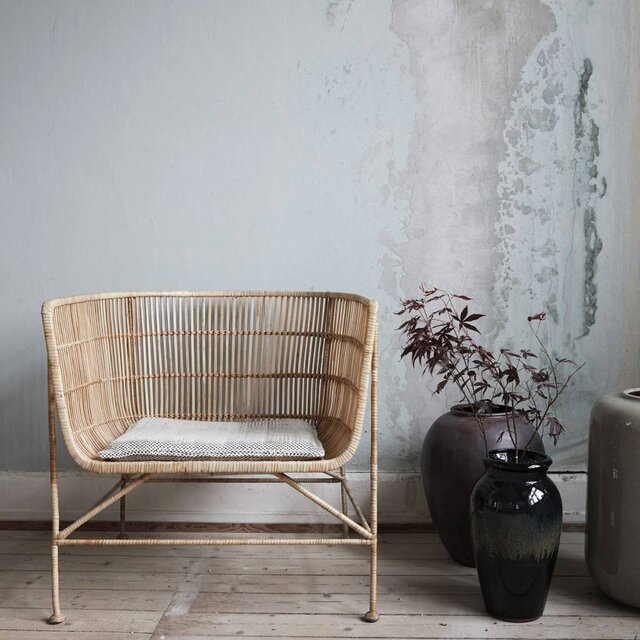 House Doctor Coon naturlig rattan lounge stol
