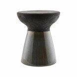 House Doctor Pablo stool stained black earthenware