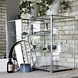 House Doctor Kast zinc met twee glazen planken House Doctor Kast zinc met twee glazen planken