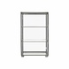 House Doctor Kast zinc met twee glazen planken House Doctor Kast zinc met twee glazen planken