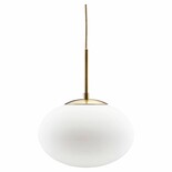 House Doctor ottone lampada opale con tappo vetro bianco