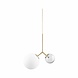 House Doctor Twice hanglamp messing met wit en grijze kap House Doctor Twice hanglamp messing met wit en grijze kap