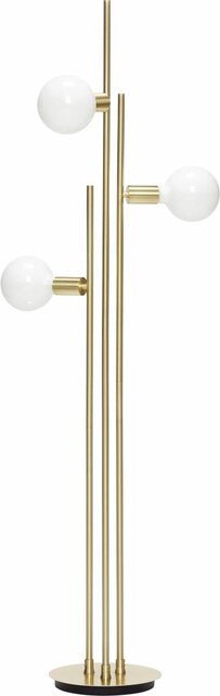 Hubsch Golvlampa med ljuskälla mässing 78x28xh150cm
