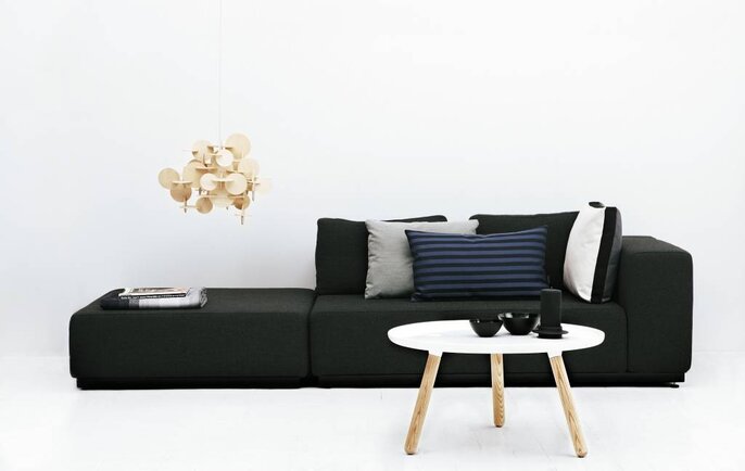 Normann Copenhagen Großer Tablo Couchtisch weiß