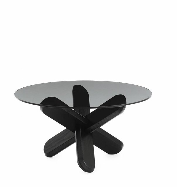 Normann Copenhagen Ding sofabord sort røg 40x75cm