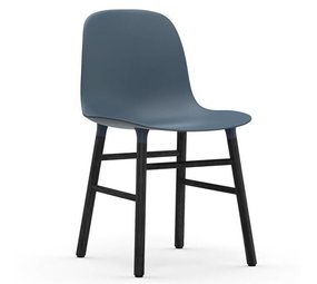 Normann Copenhagen Form Chair stoel zwart blauw Normann Copenhagen Form Chair stoel zwart blauw