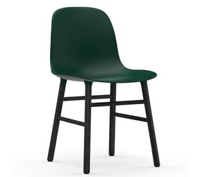 Normann Copenhagen Form Chair stoel zwart groen Normann Copenhagen Form Chair stoel zwart groen