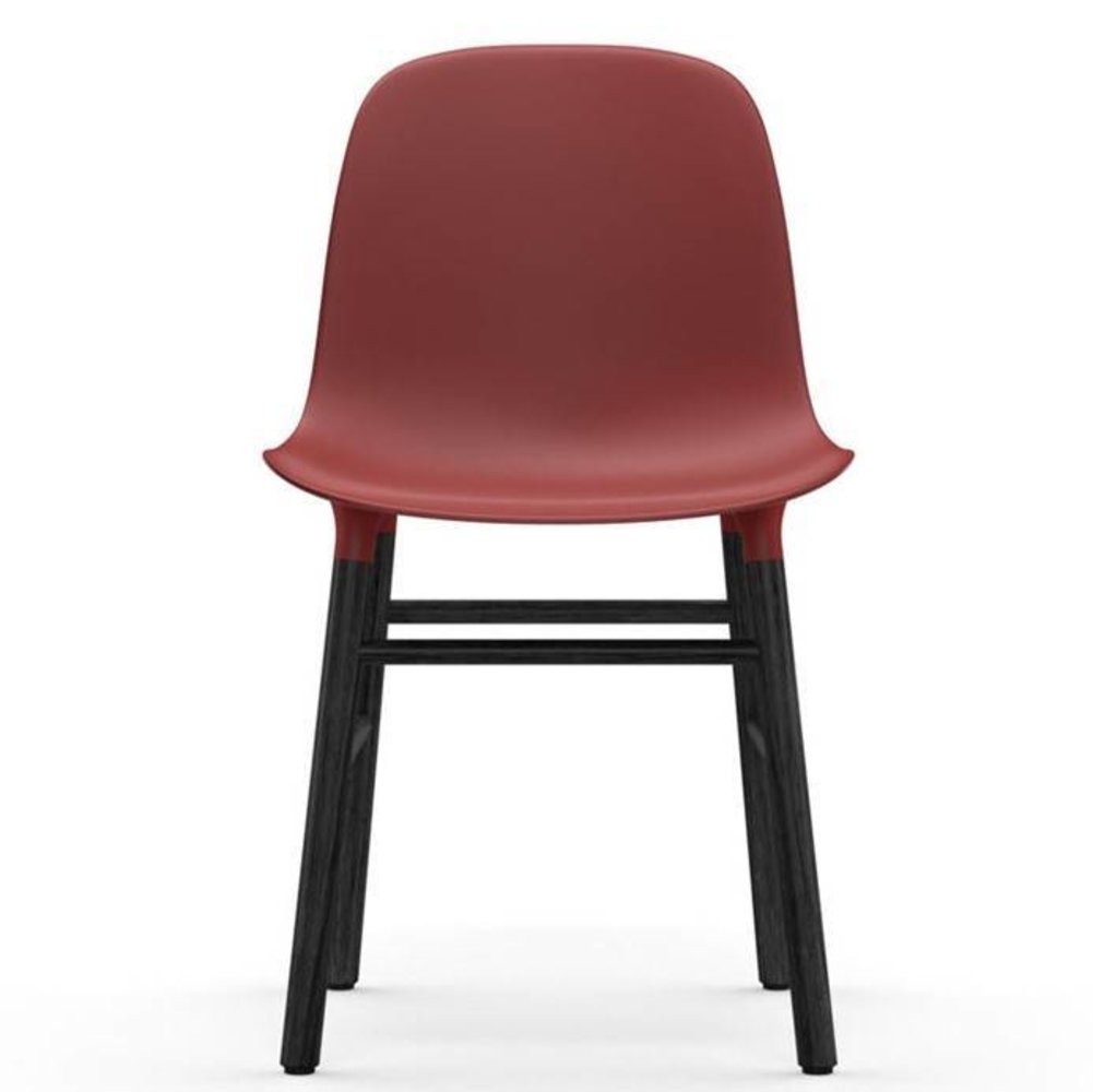 Normann Copenhagen Form Chair stoel zwart rood Normann Copenhagen Form Chair stoel zwart rood