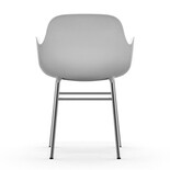 Normann Copenhagen Form Lænestol stol krom hvid Normann Copenhagen Form Lænestol stol krom hvid