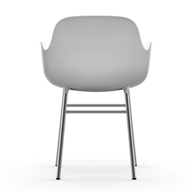 Normann Copenhagen Formen fåtölj stol krom vit Normann Copenhagen Formen fåtölj stol krom vit