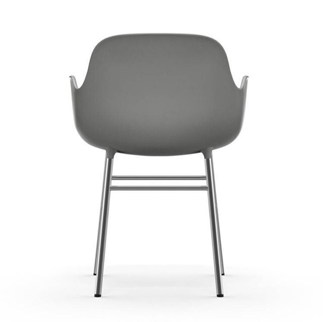 Normann Copenhagen Form Armchair chair chrome grey Normann Copenhagen Form Armchair chair chrome grey