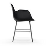 Normann Copenhagen Form Armchair stoel chrome zwart Normann Copenhagen Form Armchair stoel chrome zwart