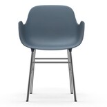 Normann Copenhagen Form lehnsessel chrome Blau Normann Copenhagen Form lehnsessel chrome Blau