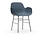 Forme Fauteuil bleu chrome