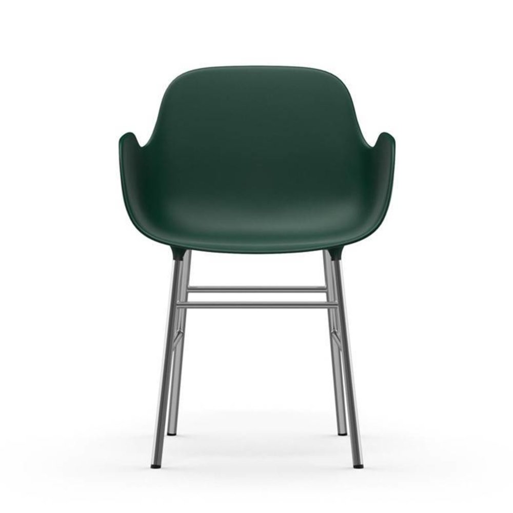 Normann Copenhagen Form Armchair chair chrome green Normann Copenhagen Form Armchair chair chrome green