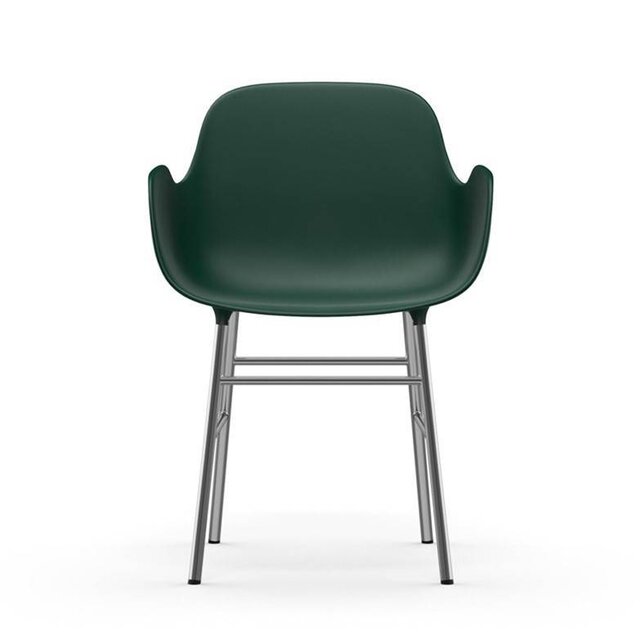 Normann Copenhagen Form Armchair chair chrome green Normann Copenhagen Form Armchair chair chrome green