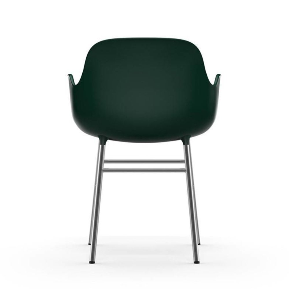 Normann Copenhagen Form Armchair chair chrome green Normann Copenhagen Form Armchair chair chrome green