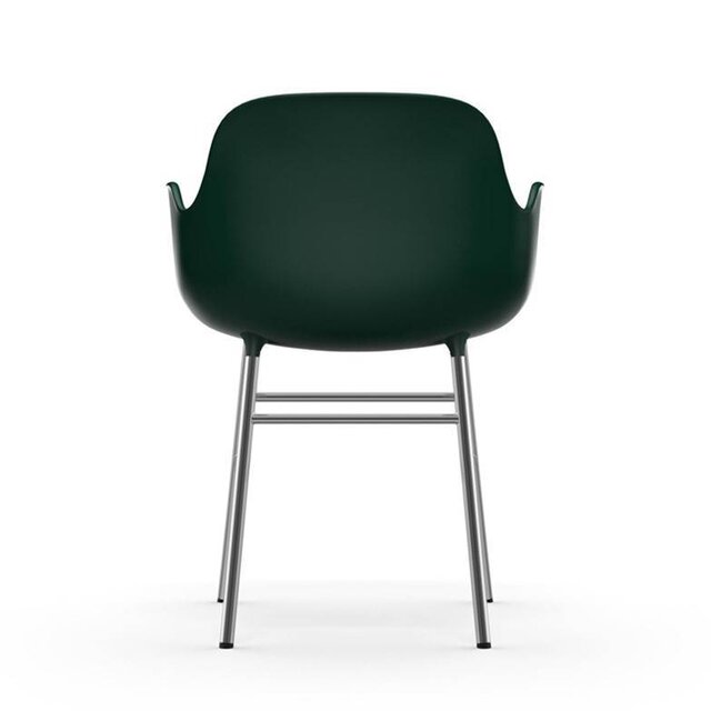 Normann Copenhagen Form Armchair chair chrome green Normann Copenhagen Form Armchair chair chrome green