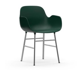 Normann Copenhagen Modulo sedia poltrona verde cromo