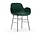 Forme Fauteuil vert de chrome