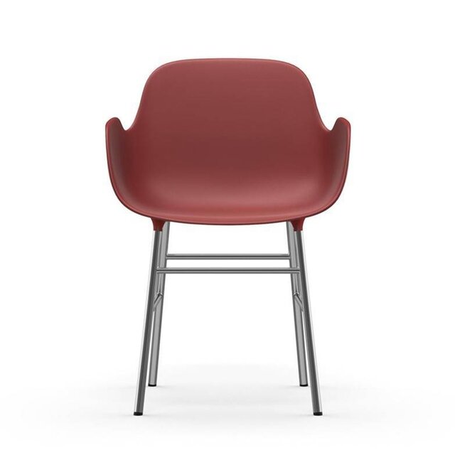 Normann Copenhagen Form Armchair chair chrome red